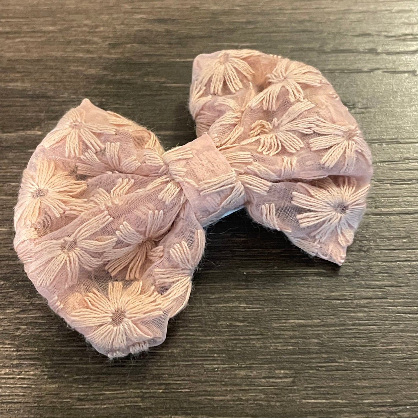 3" Bow - Mauve Lace