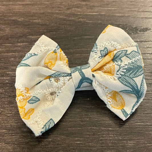 3" Bow - Yellow Floral