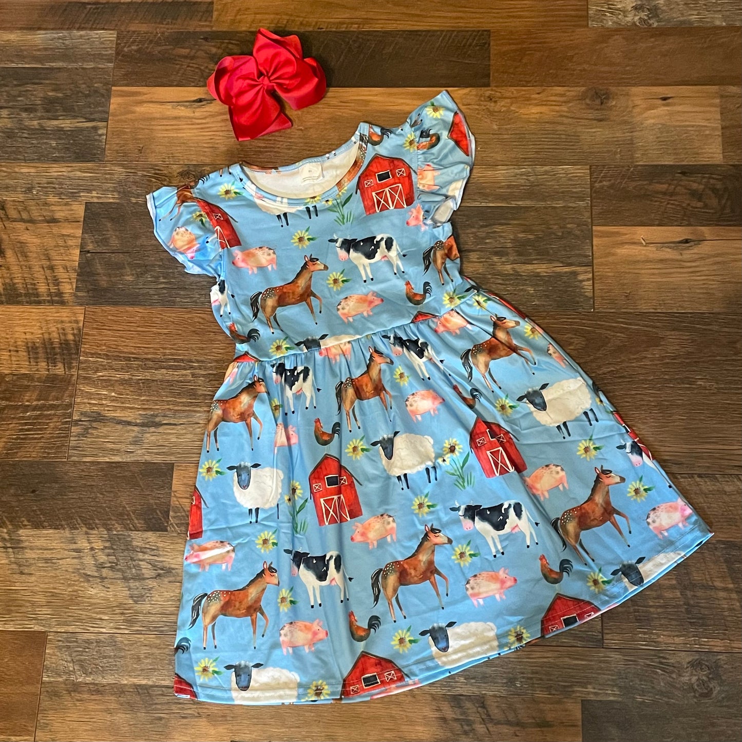 Farm Print Dress